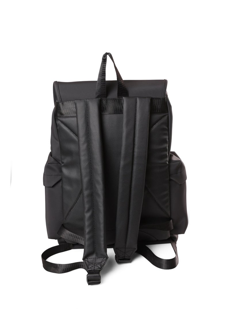 Shield Backpack Large Casual Daypack Vintage Outdoor Travel Rucksack Hiking Backpacks- Black - Image 3